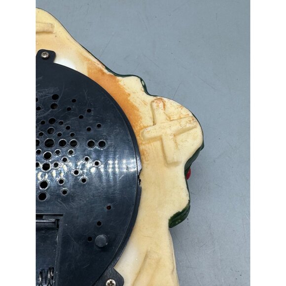 Vtg Motion Activated Santa Face Light Up Musical Talking Ho Ho Merry Christmas - Picture 10 of 15